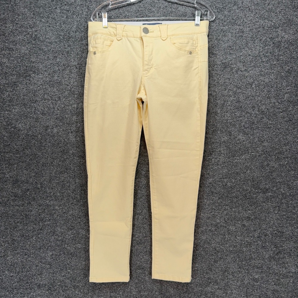 Democracy Pants Womens 8 Yellow Ab'solution Skinny Stretch Casual Denim Jeans